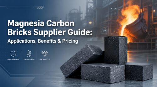view of magnesia carbon bricks